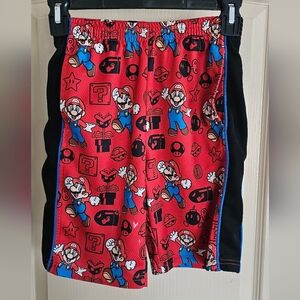 Super Mario Brothers 2012 Youth Boys 6/7 Small Shorts With Pockets